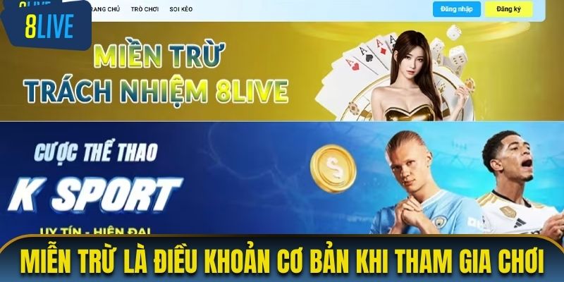 Miễn trừ là điều khoản cơ bản khi tham gia chơi